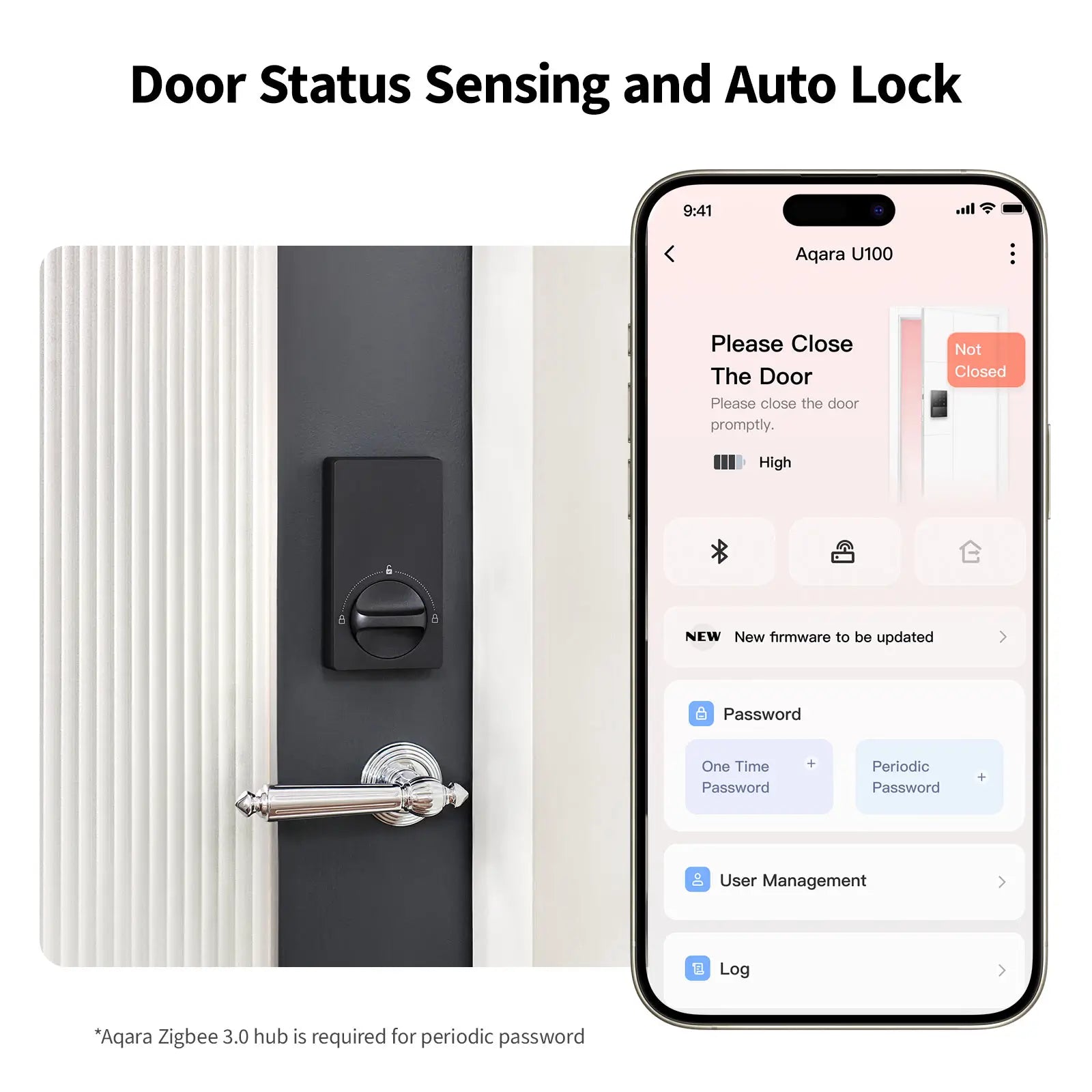 Aqara Smart Lock U50 - door status mornitoring